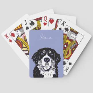 Anpassningsbara Berner Sennenhund Pokerkort Casinokort
