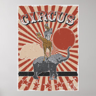 Anpassningsbara Cirkus-Poster Poster