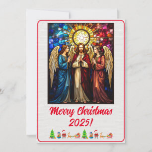 Anpassningsbara Digitala Julänglar Blåst Glas Jul Kort