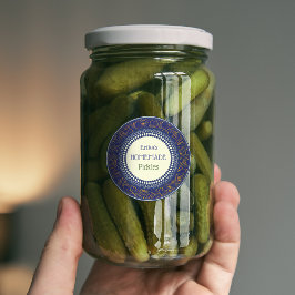 Anpassningsbara Eleganta Marinader i Marinblått Klistermärke