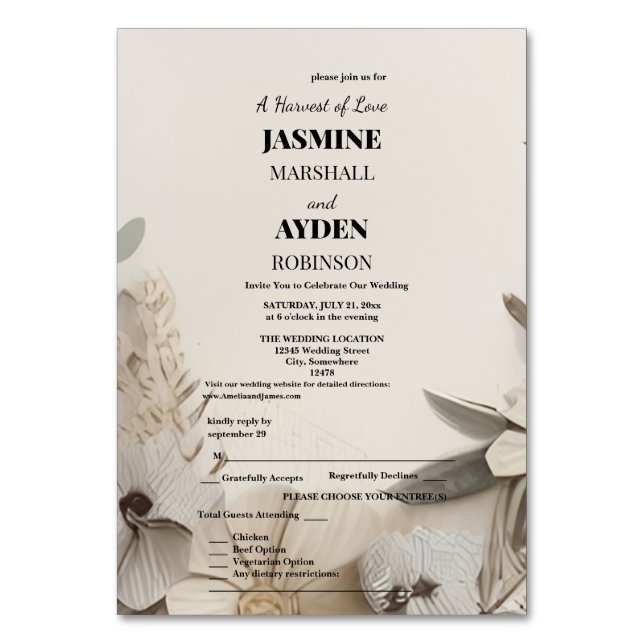 Anpassningsbara firandekort för milstolpar bordsnummer (Framsidan)