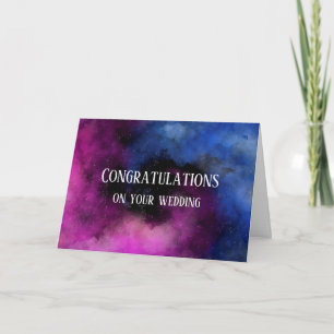 Anpassningsbara gratulationer bröllop himmelskt kort