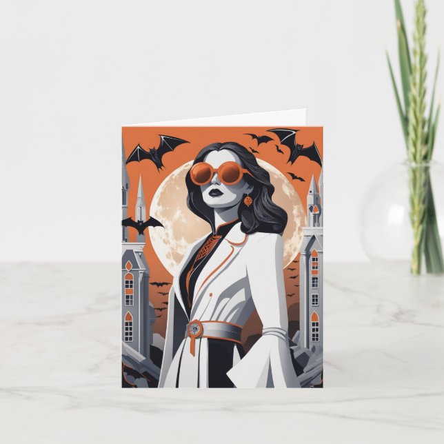 Anpassningsbara Häxiga Vibrationer Faltkort Helgkort (Framsida)