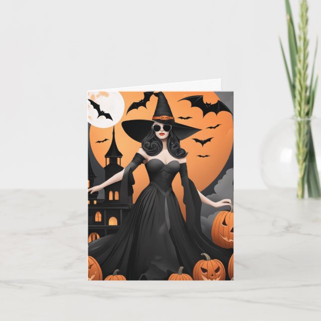 Anpassningsbara Häxiga Vibrationer Fickkort Helgkort (Framsida)