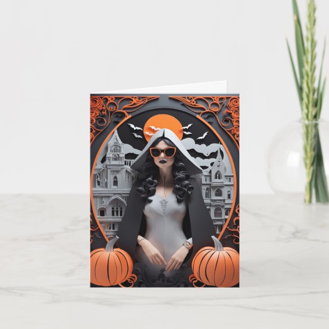 Anpassningsbara Häxiga Vibrationer Fickkort Helgkort (Framsida)