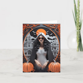 Anpassningsbara Häxiga Vibrationer Fickkort Helgkort