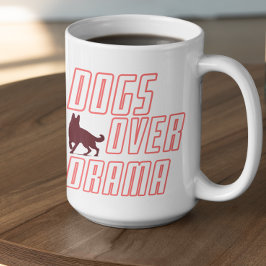 Anpassningsbara Hundar Före Drama Kaffemugg