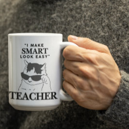Anpassningsbara "Jag får smart att se lätt ut" Lär Kaffemugg