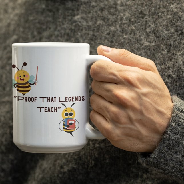 Anpassningsbara Legends Bee Teaching   Kaffemugg (Skapare uppladdad)