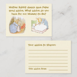Anpassningsbara Peter Rabbit-baby shower-rådkort Rådkort