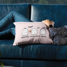 Anpassningsbara söta rosa vänliga spöken skräck sä lumbarkudde