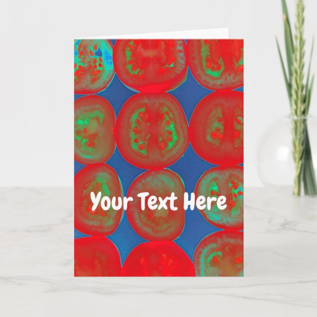 Anpassningsbara tomatsegment kort (Framsida)