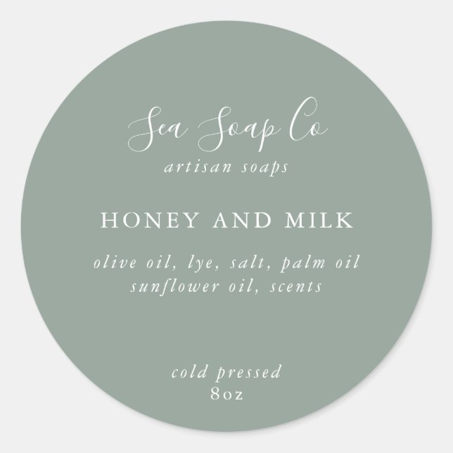 Anpassningsbara tvålstift runt klistermärke (Framsida)