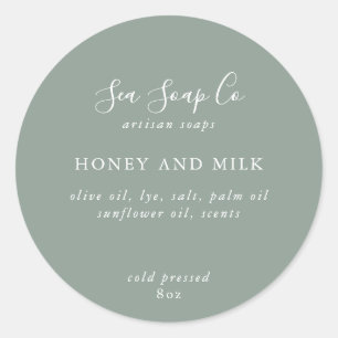 Anpassningsbara tvålstift runt klistermärke