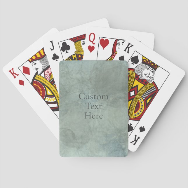 Anpassningsbara Vattenfärgsspelkort Casinokort (Baksidan)