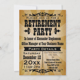 Anpassningsbara Vintage Landskapsfestinbjudningar Inbjudningar