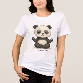 Anpassningsbara Zen Vibes Baby Panda Dam T Shirt