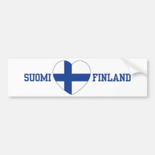 Anpassningsbarbildekal för SUOMI FINLAND Bildekal