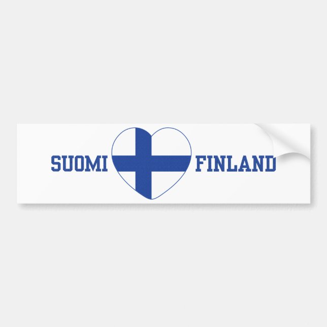 Anpassningsbarbildekal för SUOMI FINLAND Bildekal (Framsidan)