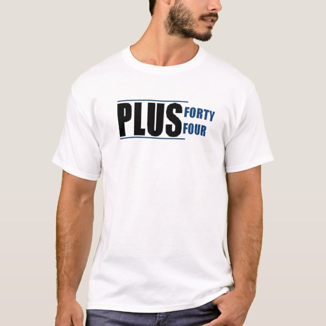 Anpassningsbarlogotyp för plus 44 tee (Framsida)