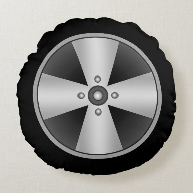 AnpassningsbarMag rullar Rund Kudde (Framsidan)