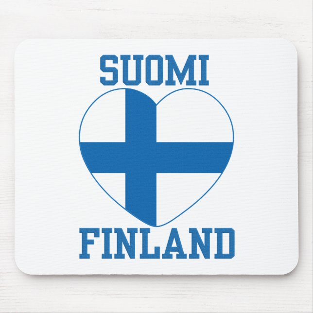 Anpassningsbarmousepad för SUOMI FINLAND Musmatta (Framsidan)