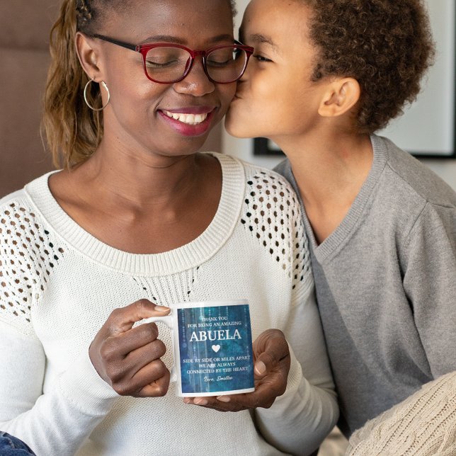 Anpassningsbarna Abuela Spain Grandma Tack Message Kaffemugg (Abuela Spanish Grandma Thank You Message Custom Coffee Mug
)