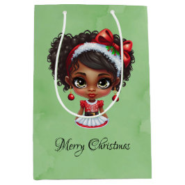 Anpassningsbarna African American Girl jul Dress
