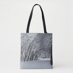 Anpassningsbarna Allt-över-utskrift för vinterland Tygkasse