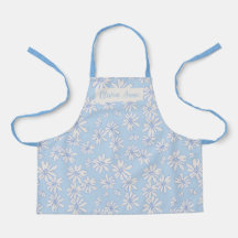 Anpassningsbarna Apron, Blommigt Girls, blå Daisy