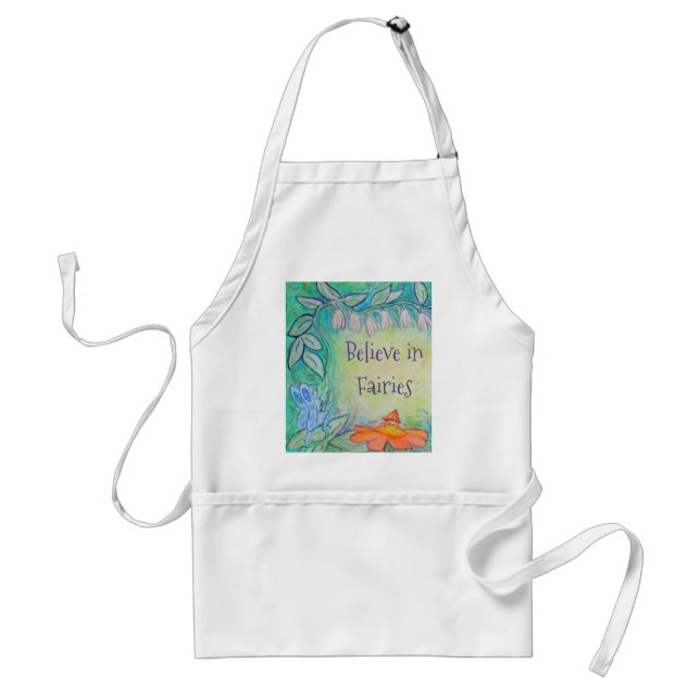 Anpassningsbarna Apron Fairy Blomsterträdgård Art  Förkläde (Framsidan)