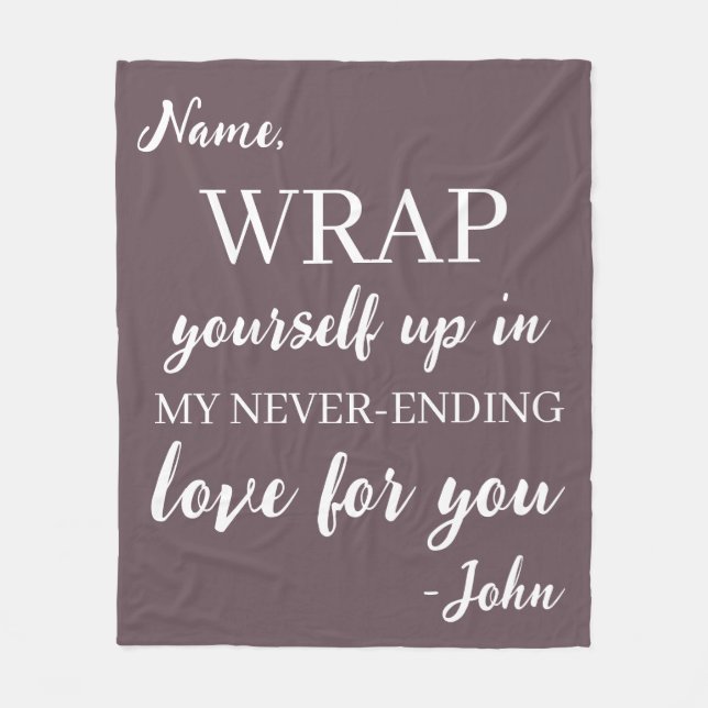 Anpassningsbarna är på väg in i mitt kärlek utan s fleecefilt (Framsidan)