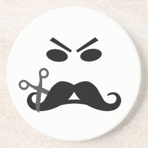 anpassningsbarna arg Mustache underlägg
