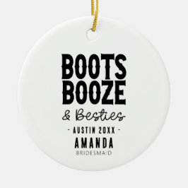 Anpassningsbarna Austin Bachelorette Boots Sprit B Julgransprydnad Keramik