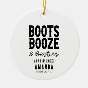 Anpassningsbarna Austin Bachelorette Boots Sprit B Julgransprydnad Keramik