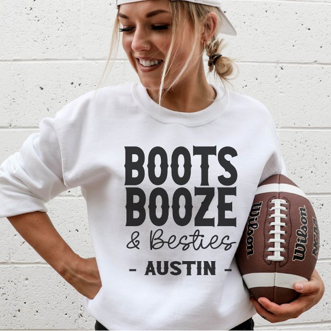 Anpassningsbarna Austin Bachelorette Boots Sprit B T Shirt (Skapare uppladdad)