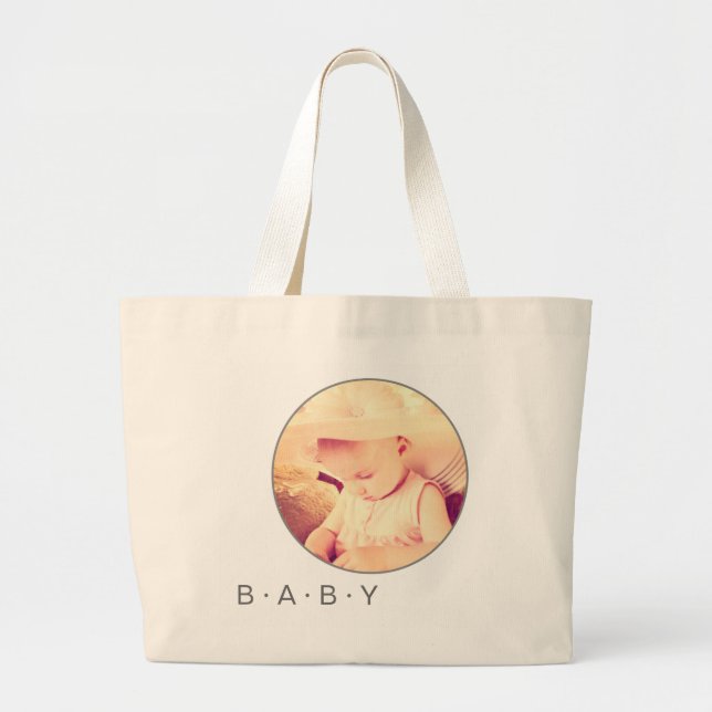 Anpassningsbarna Baby Bild Jumbo Tygkasse (Framsidan)