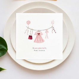 Anpassningsbarna Baby Shower Valentine Pappersservett