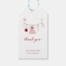 Anpassningsbarna Baby Shower Valentine Presentetikett