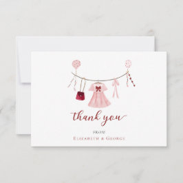 Anpassningsbarna Baby Shower Valentine Tack Kort
