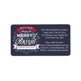 Anpassningsbarna Banner för heliga och ljusa julty Adressetikett