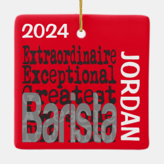 Anpassningsbarna Barista Extraordinaire Julgransprydnad Keramik