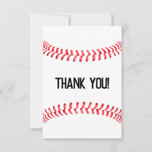 Anpassningsbarna Baseball Party Red Seams Tack Kort