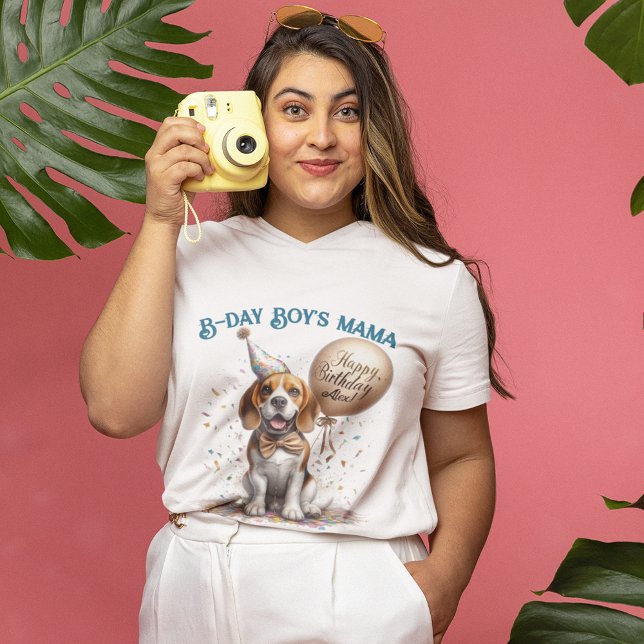 Anpassningsbarna Beagle Hund Balloon från födelsed T Shirt (Skapare uppladdad)