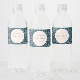 Anpassningsbarna Bebisdusch för Blommigt av nyans  Vattenflaskor Etikett