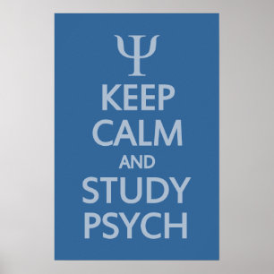 anpassningsbarna behålla Lugn & Study Psych poster