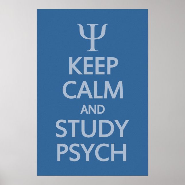 anpassningsbarna behålla Lugn & Study Psych poster (Framsidan)