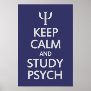 anpassningsbarna behålla Lugn & Study Psych poster