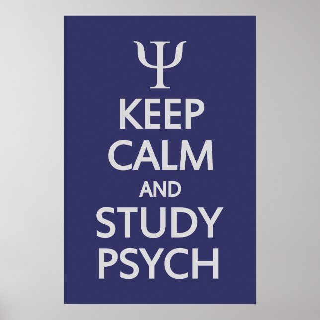 anpassningsbarna behålla Lugn & Study Psych poster (Framsidan)