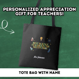 Anpassningsbarna Best Science Teacher Tack Gift Sc Tygkasse